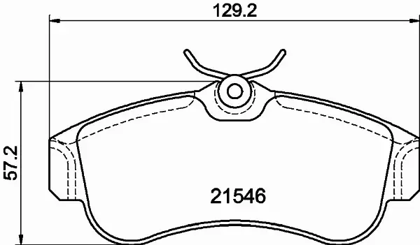 HELLA PAGID KLOCKI HAMULCOWE 8DB 355 018-011 