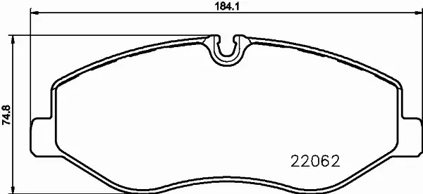 HELLA KLOCKI HAMULCOWE 8DB 355 021-961