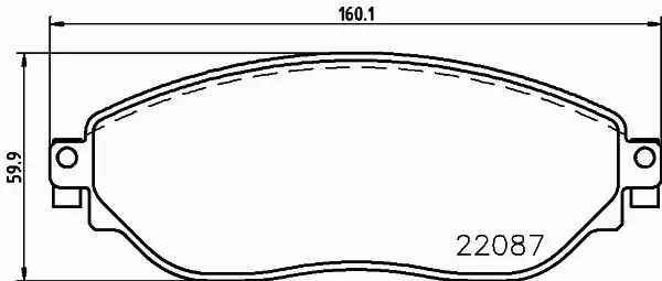 HELLA KLOCKI HAMULCOWE 8DB 355 021-891