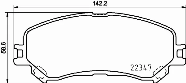 HELLA KLOCKI HAMULCOWE 8DB 355 025-081 