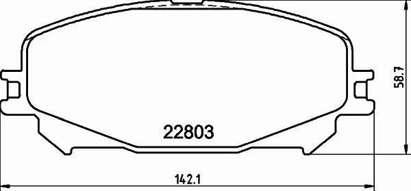 HELLA KLOCKI HAMULCOWE 8DB 355 039-201 