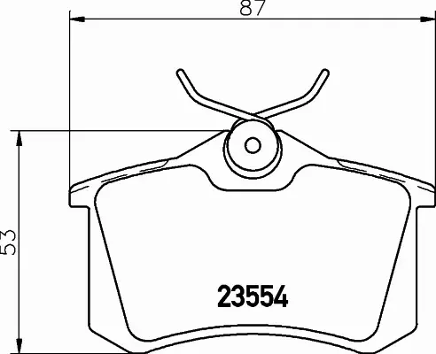 HELLA KLOCKI HAMULCOWE 8DB 355 018-111