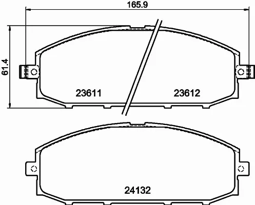 HELLA PAGID KLOCKI HAMULCOWE 8DB 355 010-511 