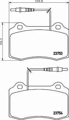 HELLA PAGID KLOCKI HAMULCOWE 8DB 355 018-631 