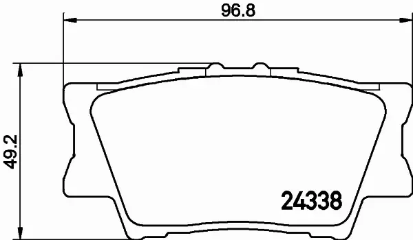 HELLA KLOCKI HAMULCOWE 8DB 355 006-881