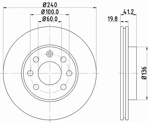 HELLA TARCZA HAMULCOWA 8DD 355 108-331 