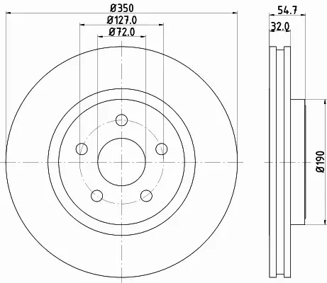 HELLA TARCZA HAMULCOWA 8DD 355 122-411 