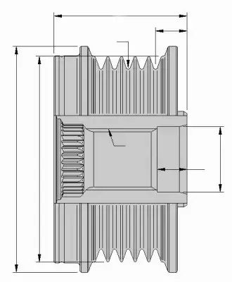 HELLA SPRZĘGŁO ALTERNATORA 9XU 358 038-621 