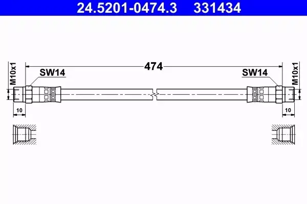 ATE PRZEWÓD HAMULCOWY 24.5201-0474.3 