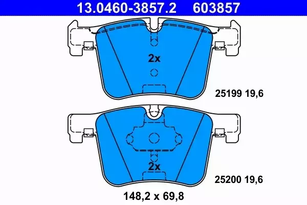 ATE TARCZE+KLOCKI PRZÓD+TYŁ BMW 2 F22 F23 330MM 