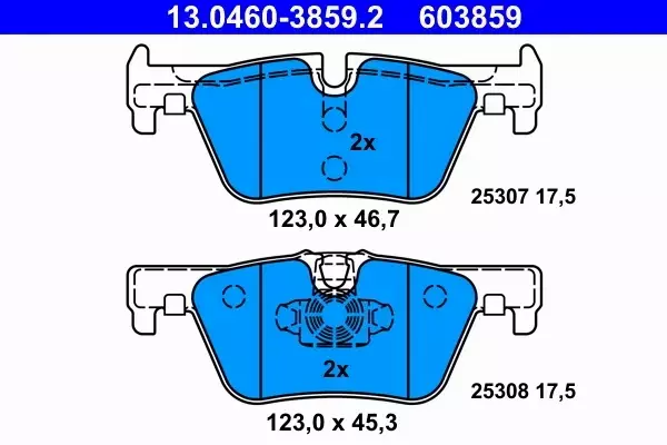 ATE TARCZE+KLOCKI PRZÓD+TYŁ BMW 2 F22 F23 330MM 