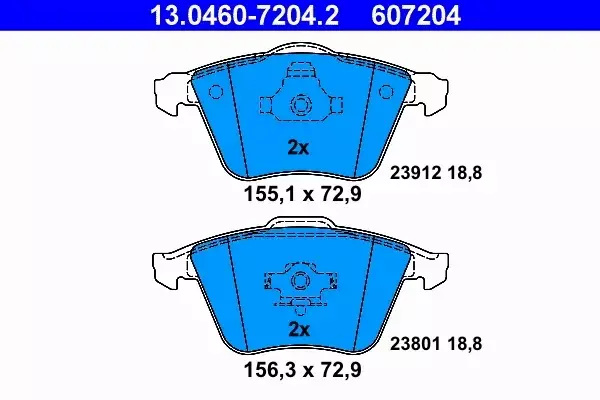 ATE TARCZE+KLOCKI PRZÓD FORD FOCUS II MK2 VOLVO S40 II V40 V50 320MM 