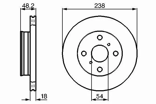 BOSCH TARCZE HAMULCOWE PRZÓD 0 986 478 385 