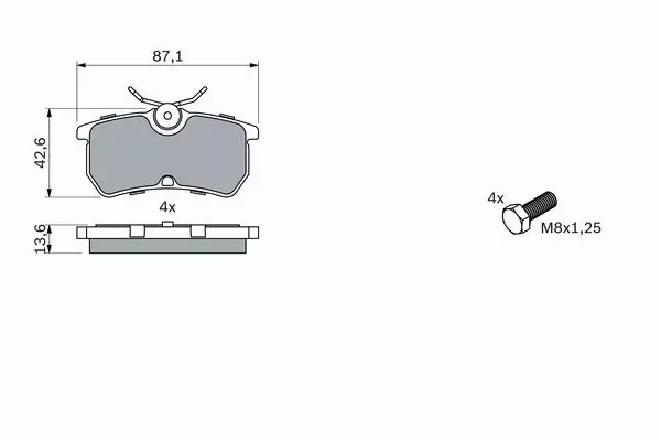 BOSCH TARCZE+KLOCKI PRZÓD+TYŁ FORD FOCUS I MK1 