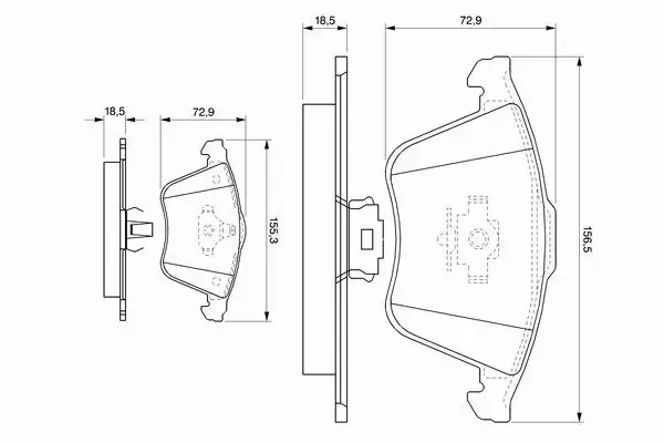 BOSCH TARCZE+KLOCKI PRZÓD FORD FOCUS MK2 ST 320MM 