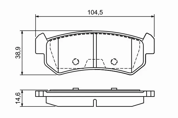 BOSCH KLOCKI HAMULCOWE TYŁ 0 986 494 133 