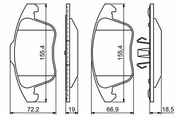 BOSCH TARCZE+KLOCKI P+T CITROEN C4 PICASSO 302MM 