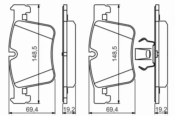 BOSCH TARCZE+KLOCKI PRZÓD BMW X3 F25 X4 F26 328MM 