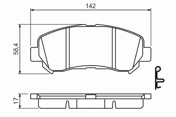 BOSCH KLOCKI HAMULCOWE PRZÓD 0 986 494 501 