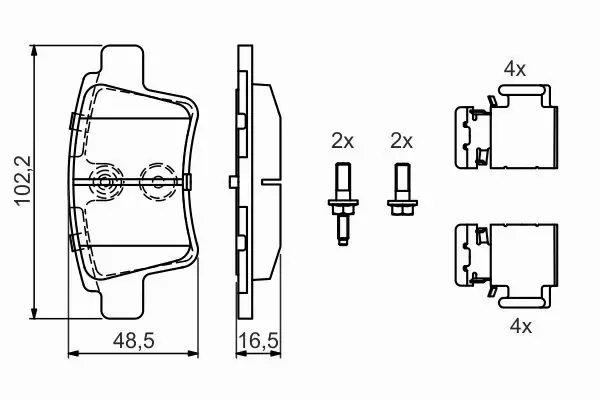 BOSCH TARCZE+KLOCKI P+T CITROEN C4 PICASSO 302MM 