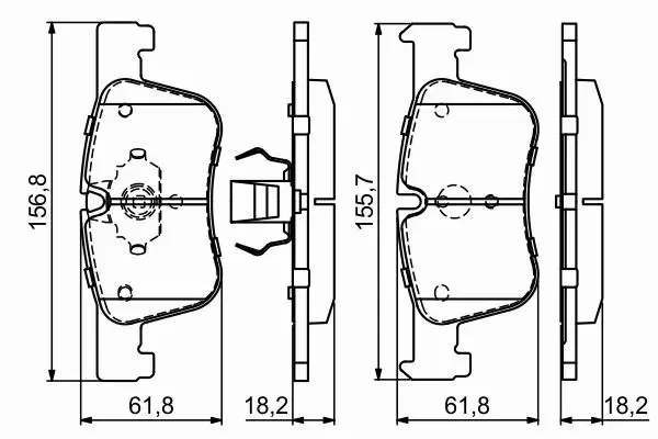 BOSCH KLOCKI HAMULCOWE PRZÓD 0 986 494 689 