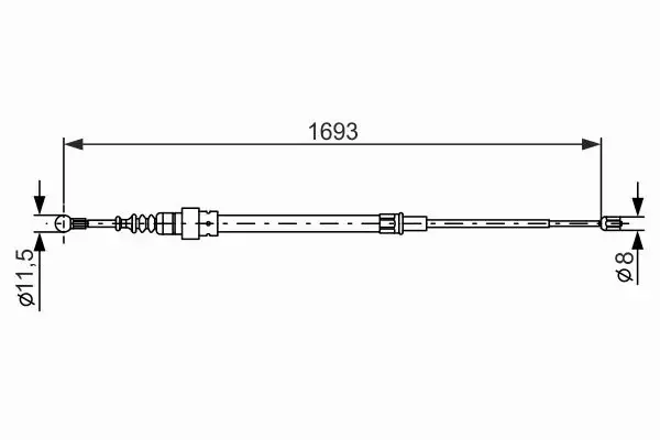 BOSCH LINKA HAMULCA RĘCZNEGO 1 987 477 817