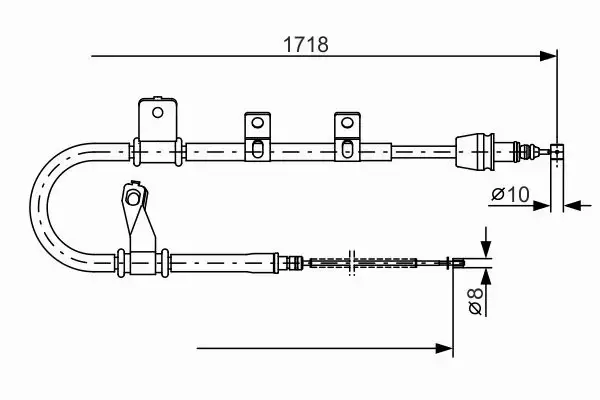 BOSCH LINKA HAMULCOWA 1 987 482 075 