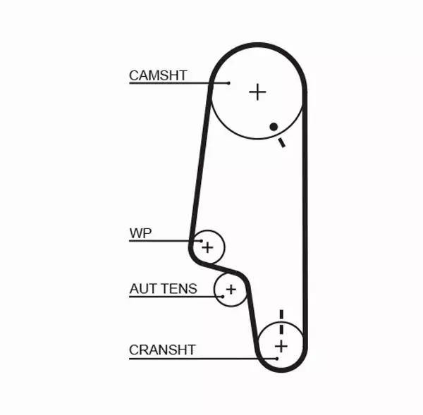 GATES ZESTAW PASKA ROZRZĄDU  K015428XS 