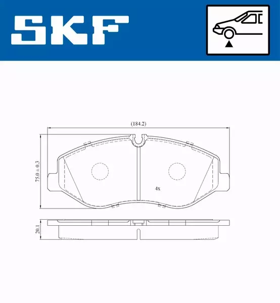 SKF KLOCKI HAMULCOWE  VKBP 80213 