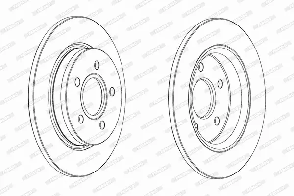 FERODO TARCZE HAMULCOWE DDF2061C 