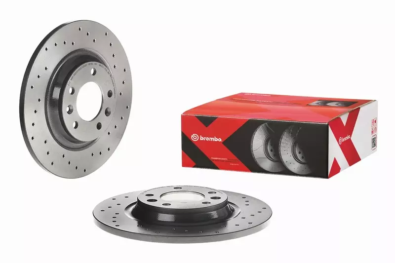 BREMBO TARCZE HAMULCOWE TYŁ 08.8682.1X 