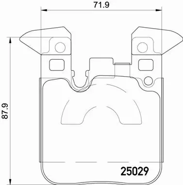 BREMBO KLOCKI HAMULCOWE TYŁ P 06 087X 