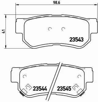 BREMBO TARCZE+KLOCKI TYŁ HYUNDAI SANTA FE I 284MM 