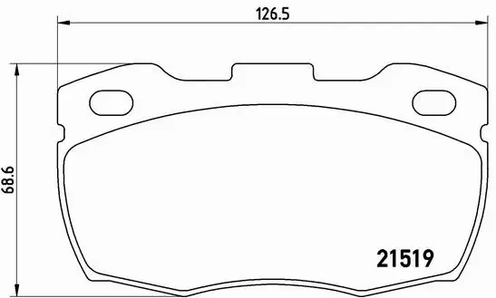 BREMBO KLOCKI HAMULCOWE PRZÓD P 44 015 