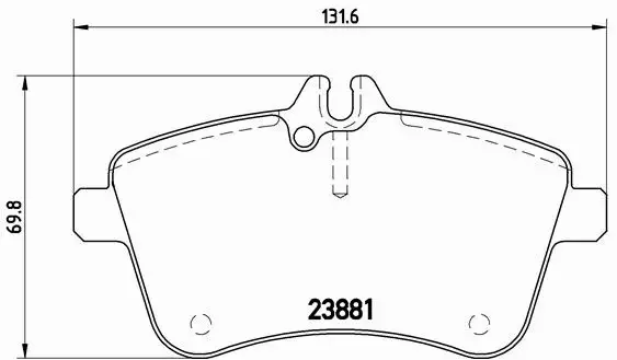 BREMBO TARCZE+KLOCKI PRZÓD MERCEDES A W169 288MM 