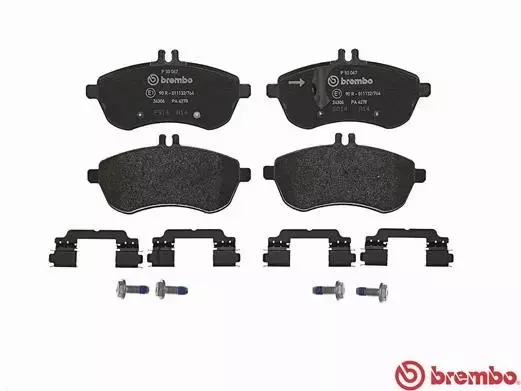 BREMBO TARCZE+KLOCKI PRZÓD MERCEDES C W204 295MM 