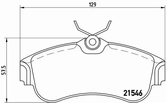 BREMBO KLOCKI HAMULCOWE PRZÓD P 56 022 