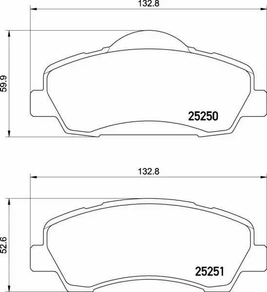 BREMBO KLOCKI HAMULCOWE P 61 138 