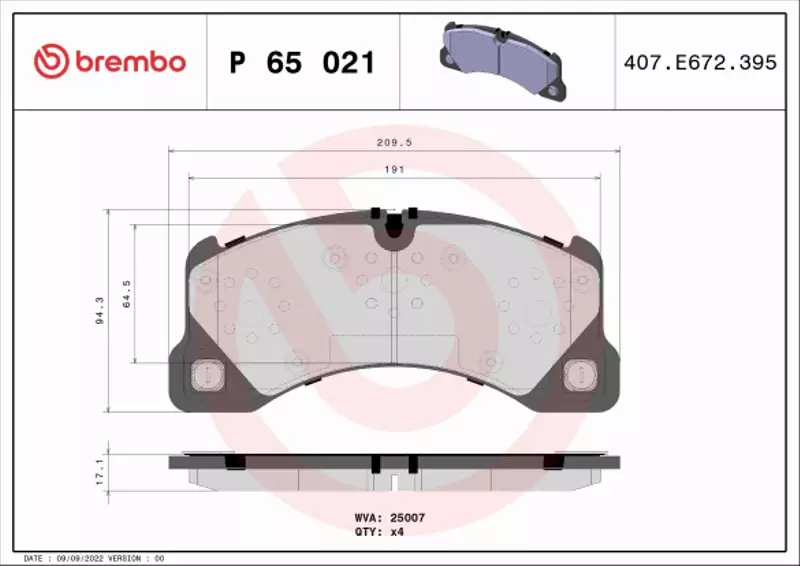 BREMBO TARCZE+KLOCKI P PORSCHE PANAMERA 970 360MM 