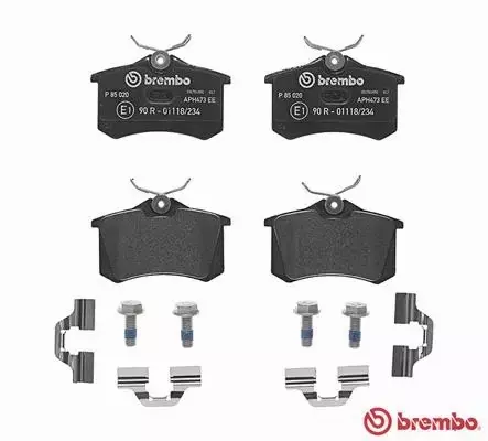 BREMBO TARCZE+KLOCKI TYŁ AUDI A6 C5 245MM 