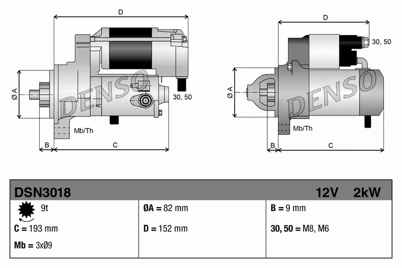 DENSO ROZRUSZNIK SILNIKA DSN3018 