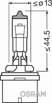 OSRAM ORIGINAL ŻARÓWKA H27/2W 12V 27W PGJ13 