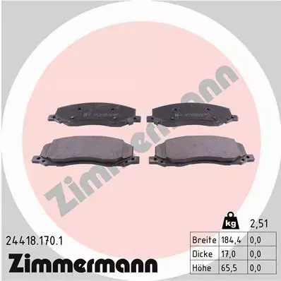 ZIMMERMANN TARCZE+KLOCKI P+T OPEL INSIGNIA A 337MM 