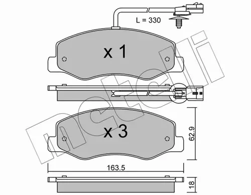 METELLI KLOCKI HAMULCOWE 22-0900-0 