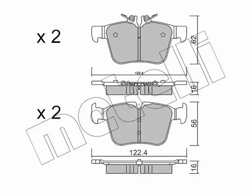 METELLI KLOCKI HAMULCOWE 22-1020-0 