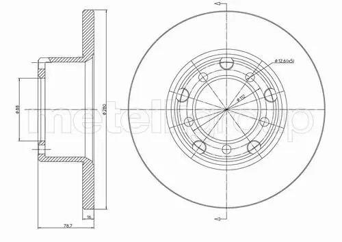 METELLI TARCZA HAMULCOWA 23-0210 