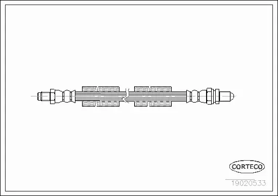 CORTECO PRZEWÓD HAMULCOWY 19020533 