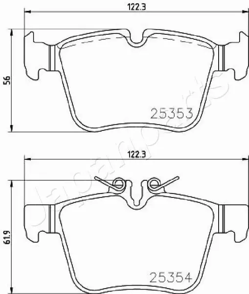 JAPANPARTS KLOCKI HAMULCOWE PP-0507AF 