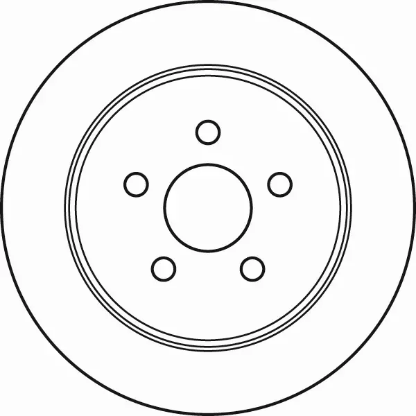 TRW TARCZE HAMULCOWE TYŁ CHRYSLER SEBRING (JR) 