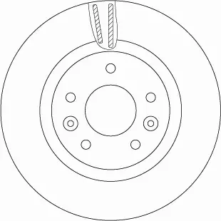 TRW TARCZA HAMULCOWA DF6786 